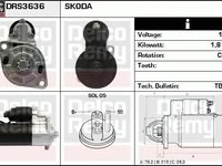 Electromotor SKODA FELICIA I 6U1 DELCOREMY DRS3636