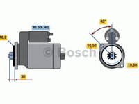 Electromotor SKODA FELICIA II 6U1 BOSCH 0001124013