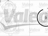 Electromotor SKODA FELICIA Mk II combi (6U5) (1998 - 2001) VALEO 455977