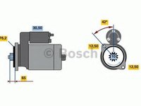 Electromotor SKODA OCTAVIA 1 Combi (1U5) (1998 - 2010) Bosch 0 986 018 390