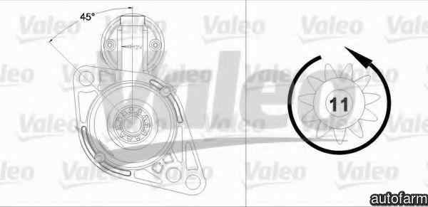 Electromotor SKODA SUPERB combi 3T5 VALEO 458217