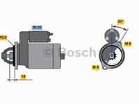 Electromotor SMART CABRIO 450 BOSCH 0 986 019 940