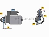 Electromotor SMART FORTWO cupe 451 BOSCH 0 986 019 940
