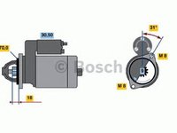 Electromotor SMART FORTWO cupe 451 BOSCH 0986019940