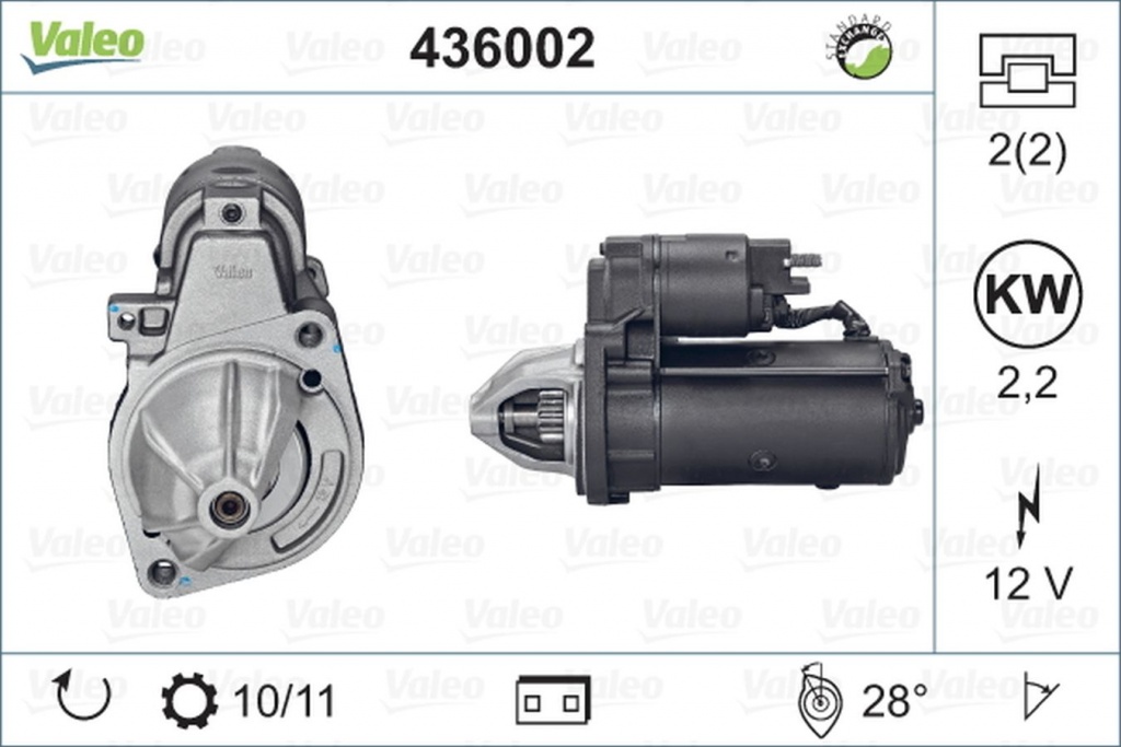 Electromotor SSANGYONG ACTYON I VALEO 436002