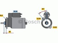 Electromotor (starter) - NOU - fara piesa veche la schimb! VOLKSWAGEN GOLF Mk II (19E, 1G1) - OEM - AS-PL: S0045 - Cod intern: W02260575 - LIVRARE DIN STOC in 24 ore!!!