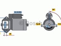 Electromotor (starter) - NOU - fara piesa veche la schimb! FORD TOURNEO CUSTOM bus - Cod intern: W20303965 - LIVRARE DIN STOC in 24 ore!!!