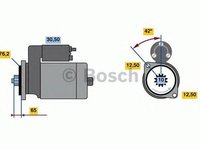 Electromotor (starter) - NOU - fara piesa veche la schimb! VOLKSWAGEN GOLF PLUS (5M1, 521) - Cod intern: W20304024 - LIVRARE DIN STOC in 24 ore!!!