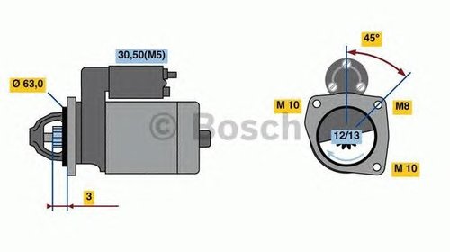 Electromotor (starter) - NOU - fara piesa vec