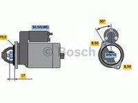 Electromotor (starter) - NOU - fara piesa veche la schimb! MERCEDES-BENZ A-CLASS (W168) - OEM - AS-PL: S3020 - Cod intern: W02300971 - LIVRARE DIN STOC in 24 ore!!!