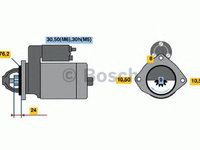 Electromotor (starter) - NOU - fara piesa veche la schimb! BMW 3 (E30) - Cod intern: W20300974 - LIVRARE DIN STOC in 24 ore!!!