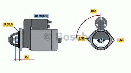 Electromotor (starter) - NOU - fara piesa vec