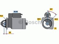 Electromotor (starter) - NOU - fara piesa veche la schimb! PEUGEOT 206 hatchback (2A/C) - OEM - AS-PL: S5037 - Cod intern: W02133053 - LIVRARE DIN STOC in 24 ore!!!