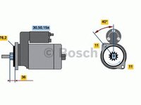 Electromotor (starter) - NOU - fara piesa veche la schimb! VOLKSWAGEN GOLF Mk IV (1J1) - Cod intern: W20303940 - LIVRARE DIN STOC in 24 ore!!!