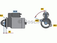 Electromotor (starter) - NOU - fara piesa veche la schimb! AUDI A6 (4B2, C5) - Cod intern: W20303991 - LIVRARE DIN STOC in 24 ore!!!