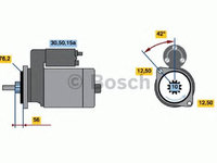 Electromotor (starter) - NOU - fara piesa veche la schimb! VOLKSWAGEN PASSAT (362) - Cod intern: W20303943 - LIVRARE DIN STOC in 24 ore!!!