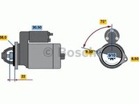 Electromotor (starter) - NOU - fara piesa veche la schimb! DAEWOO ESPERO (KLEJ) - OEM - AS-PL: S3003 - Cod intern: W02133028 - LIVRARE DIN STOC in 24 ore!!!