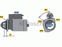 Electromotor (starter) - NOU - fara piesa veche la schimb! PEUGEOT 206 CC (2D) - Cod intern: W20304193 - LIVRARE DIN STOC in 24 ore!!!