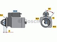 Electromotor (starter) - NOU - fara piesa veche la schimb! VOLVO C30 - Cod intern: W20304098 - LIVRARE DIN STOC in 24 ore!!!