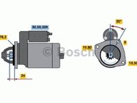 Electromotor (starter) - NOU - fara piesa veche la schimb! BMW 3 (E30) - OEM - AUTOSTARTER: S0044 - Cod intern: W02744215 - LIVRARE DIN STOC in 24 ore!!!