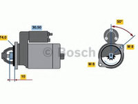 Electromotor SUZUKI ALTO (HA11) (1993 - 1998) Bosch 0 986 014 371