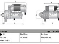 Electromotor TOYOTA CAMRY CV2 XV2 DENSO DSN929