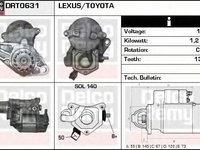 Electromotor TOYOTA CAMRY MCV3 ACV3 XV3 DELCOREMY DRT0631