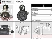 Electromotor TOYOTA COROLLA Verso ZDE12 CDE12 DELCOREMY RAS38611