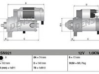 Electromotor TOYOTA COROLLA Verso ZDE12 CDE12 DENSO DSN921