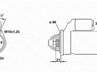 Electromotor TOYOTA YARIS SCP1 NLP1 NCP1 MAGNETI MARELLI 943251887010