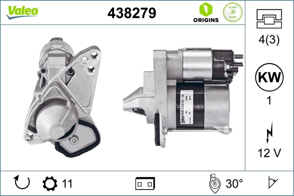Electromotor Valeo DACIA LOGAN MCV II 2013-2020 - 438279