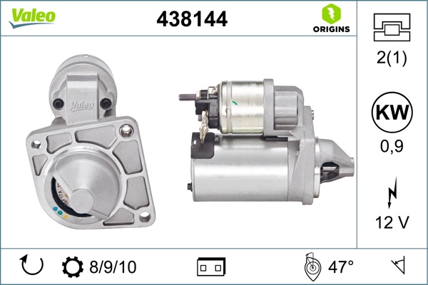 Electromotor Valeo FIAT DOBLO platou / sasiu (263_) 2010-2023 - 438144