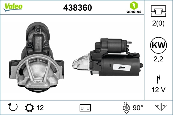 Electromotor Valeo FORD AUSTRALIA TRANSIT bus (VM) 2006-2014 - 438360