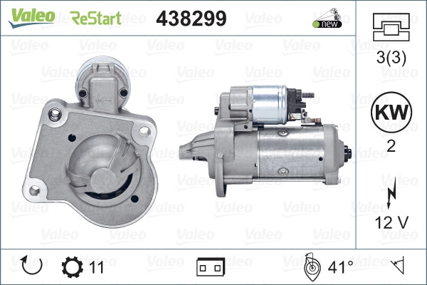 Electromotor Valeo FORD FOCUS II limuzina (DB_, FCH, DH) 2005-2012 - 438299