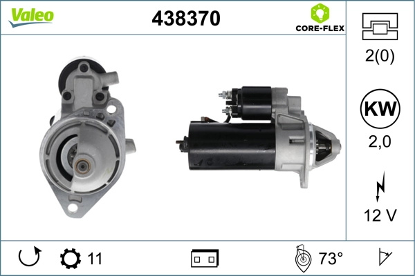 Electromotor Valeo VW PASSAT B6 (3C2) 2005-2010 - 438370