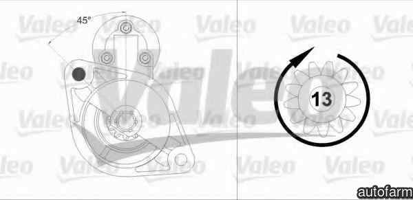 Electromotor VAUXHALL CORSA Mk II C W5L F08 VALEO 458219