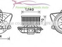 Electromotor, Ventilatie Interior OPEL VIVARO Caroserie F7 1.9 DTI 08.2001 ... Prezent 1870 Motor Diesel