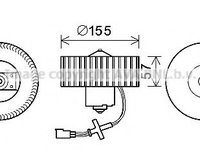 Electromotor, ventilatie interior FORD FIESTA Mk IV (JA_, JB_) (1995 - 2002) AVA QUALITY COOLING FD8568