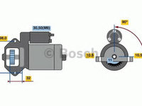 Electromotor VOLVO S60 II (2010 - 2016) Bosch 0 986 023 570