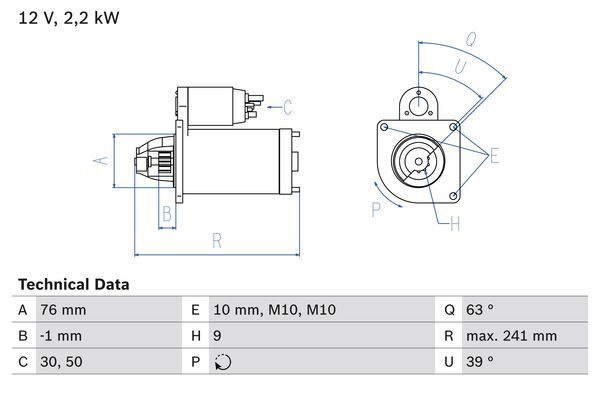 Electromotor # Volvo V70 2.4 mk ii [sw] d5 awd motorina 185cp/136kw D 5244 T4 2005 2006 2007 # 0 986 021 620 # BOSCH