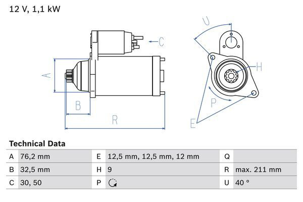 Electromotor # Vw Bora 1.8 jetta iv combi [1j6] t benzina 150cp/110kw AGU; ARX; AUM 2000 2001 2002 2003 2004 2005 # 0 986 017 830 # BOSCH