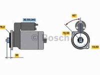 Electromotor VW CADDY II pick-up 9U7 BOSCH 0 986 018 410