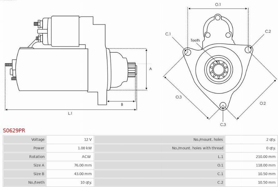 Electromotor VW EOS (1F7, 1F8), Сabrioletă, 03.2