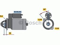 Electromotor VW GOLF III 1H1 BOSCH 0001125042