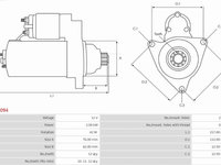 Electromotor VW GOLF VI (5K1) AS-PL S3094