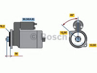 Electromotor VW JETTA IV (162, 163) (2010 - 2016) Bosch 0 986 020 220