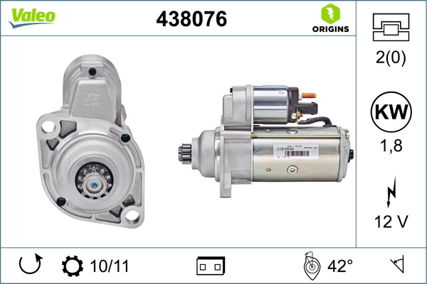Electromotor # Vw Panel 1.9 caddy mk ii [9k9a] tdi motorina 90cp/66kw 1Z; AHU; ALE; ALH 1996 1997 1998 1999 2000 2001 2002 2003 2004 # 438076 # VALEO
