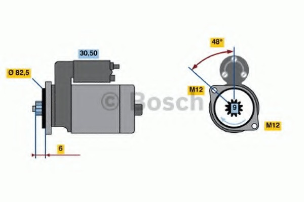 Electromotor # Vw Passat 2.0 variant [3b6] tdi motorina 136cp/100kw BGW; BHW 2003 2004 2005 # 0 986 020 370 # BOSCH