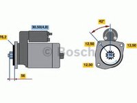 Electromotor VW PASSAT (362) (2010 - 2014) Bosch 0 986 020 240
