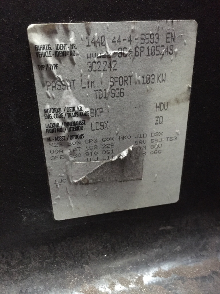 Electromotor VW Passat B6 cod motor BKP
